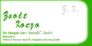 zsolt koczo business card